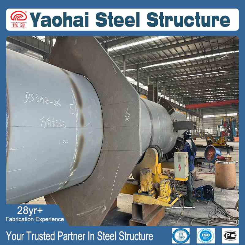 Custom Steel Pipe Column and Complex Heavy Steel Structure Fabrication
