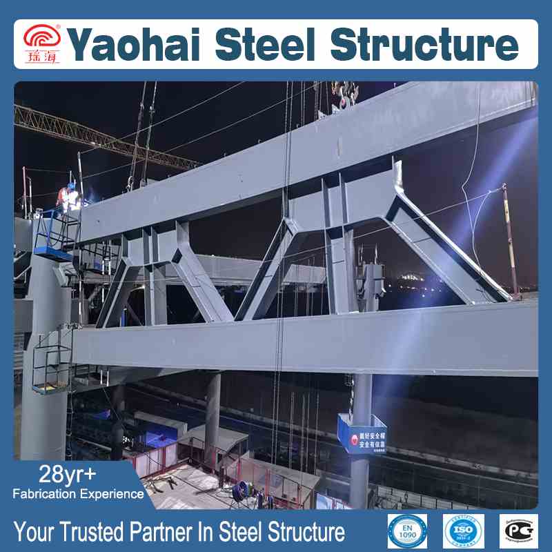 Heavy Steel Truss Installation