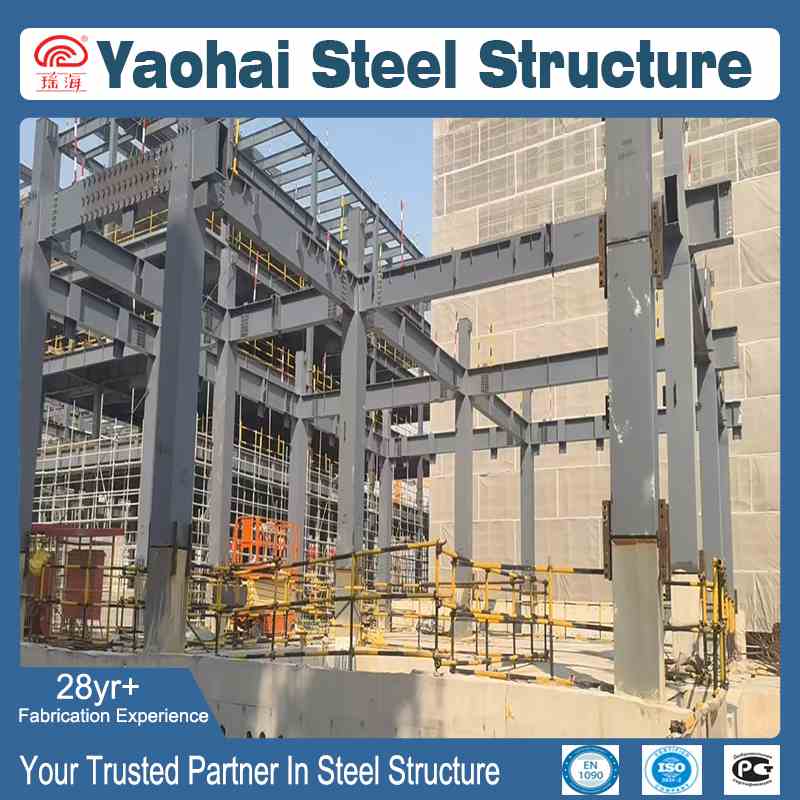 Shanghai Zhangjiabang Project Style Commercial Support Steel Structure