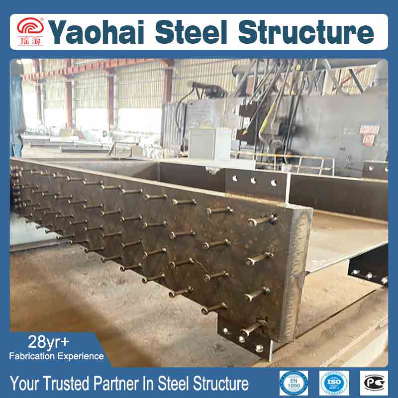 Custom Welded Studded Steel Beam