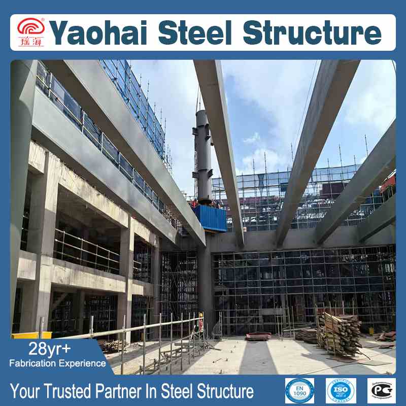 On-Site Custom Steel Main Beam Fabrication