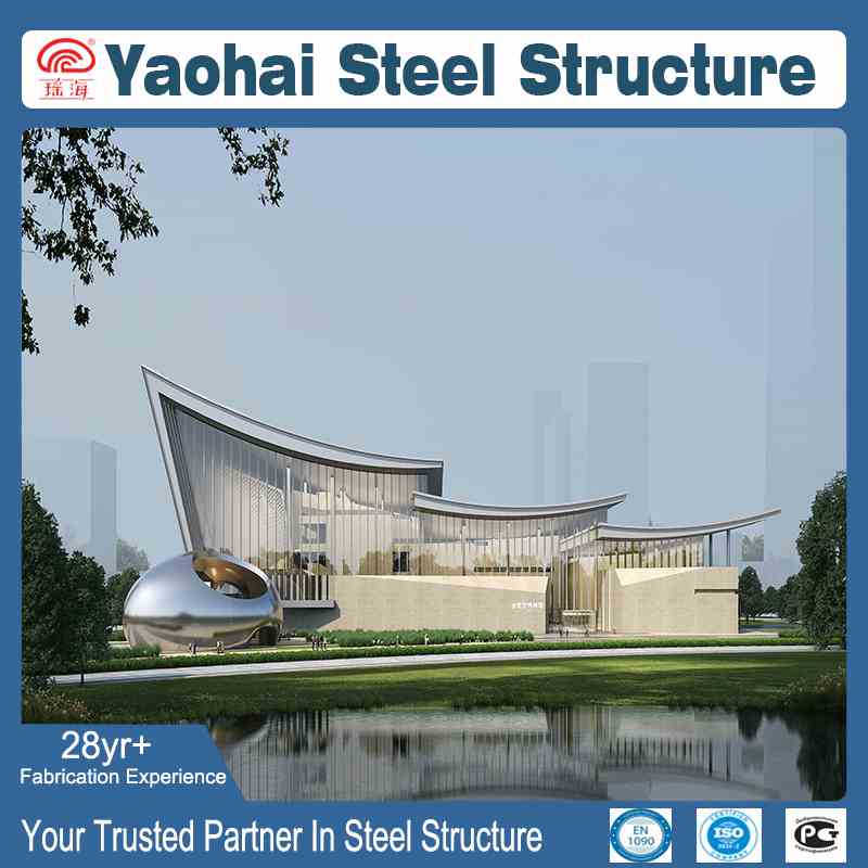 Contemporary Steel Structure Museum Hall