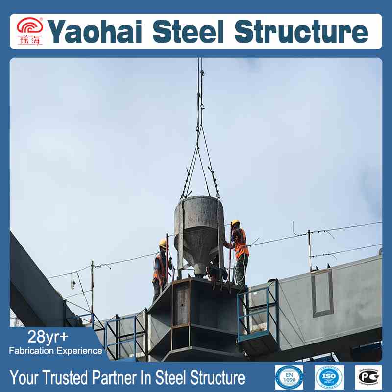 On-Site Installation of Custom Steel Hopper