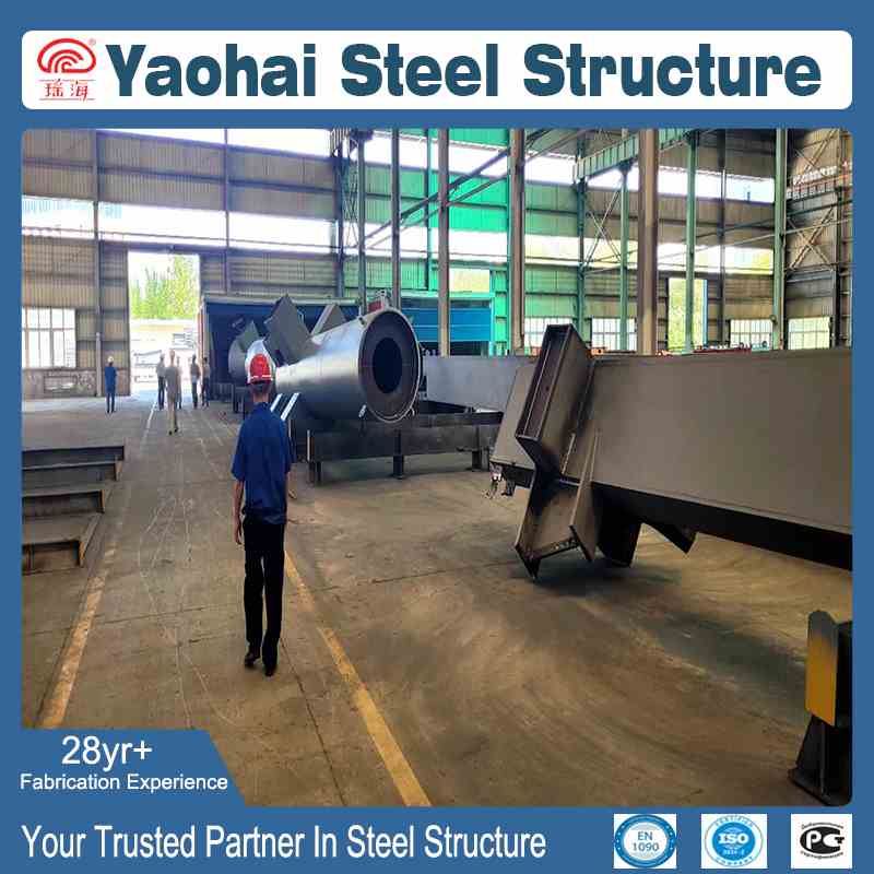 Custom Steel Beam Fabrication with Complex Connection Nodes