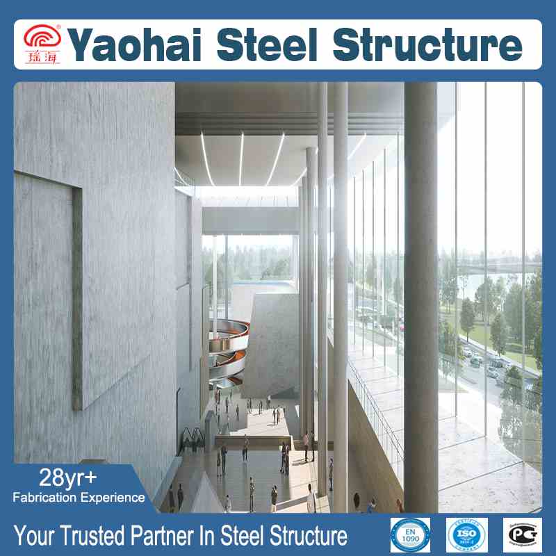 High Clearance Steel Structure Public Lobby