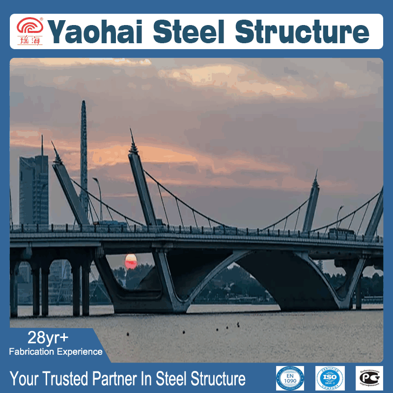Landscape Arch Steel Bridge Structure