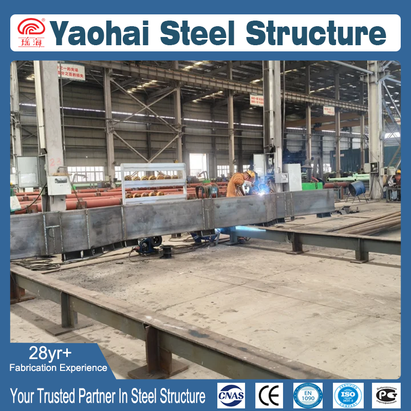 Industrial Steel Beam Components Manufactured in Batches
